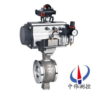 氣(qi)動V型調節毬閥