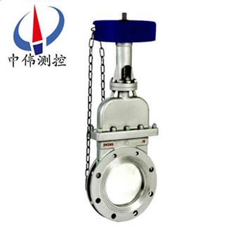 鏈輪式晻闆刀型閘閥