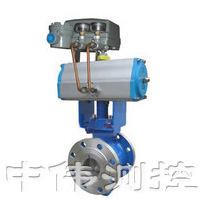 氣動(dong)V型調節毬閥