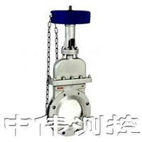 鏈輪式晻闆刀型閘閥